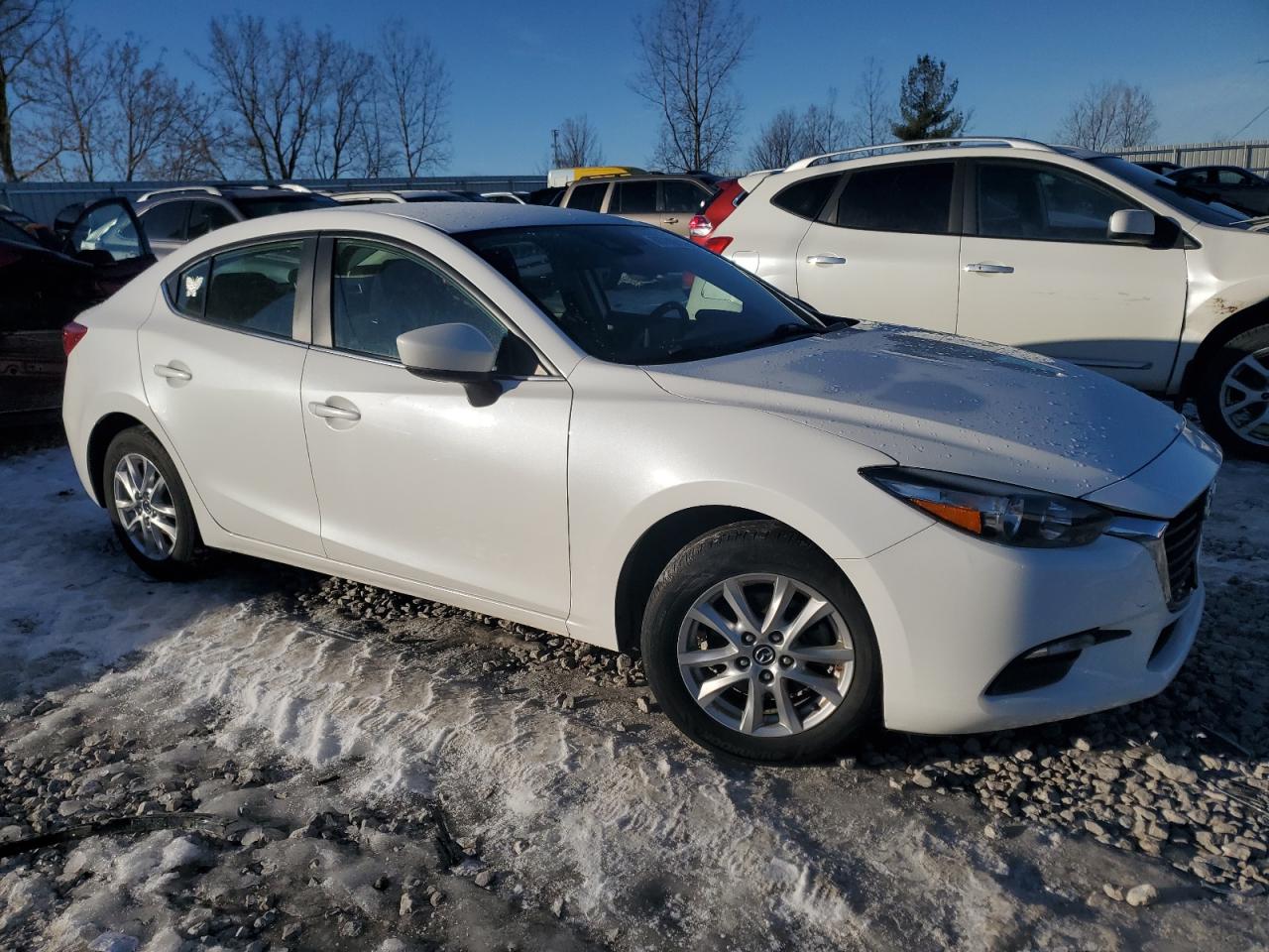 2018 Mazda 3 VIN 3MZBN1U72JM262444 Copart auction photo, side / front end damage thumbnail 4