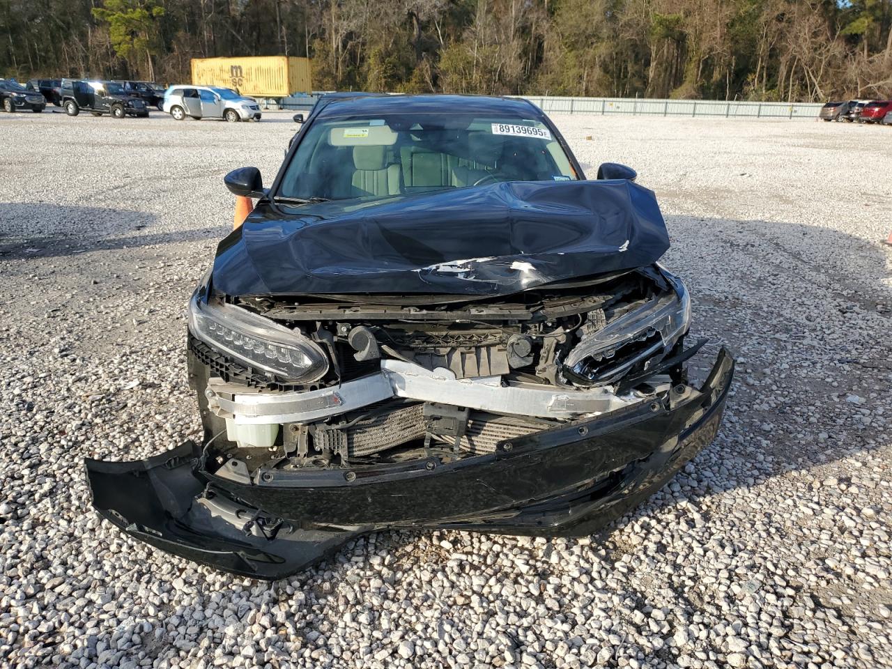 2018 Honda Accord VIN 1HGCV1F94JA033140 Copart auction photo, front end / side damage thumbnail 5