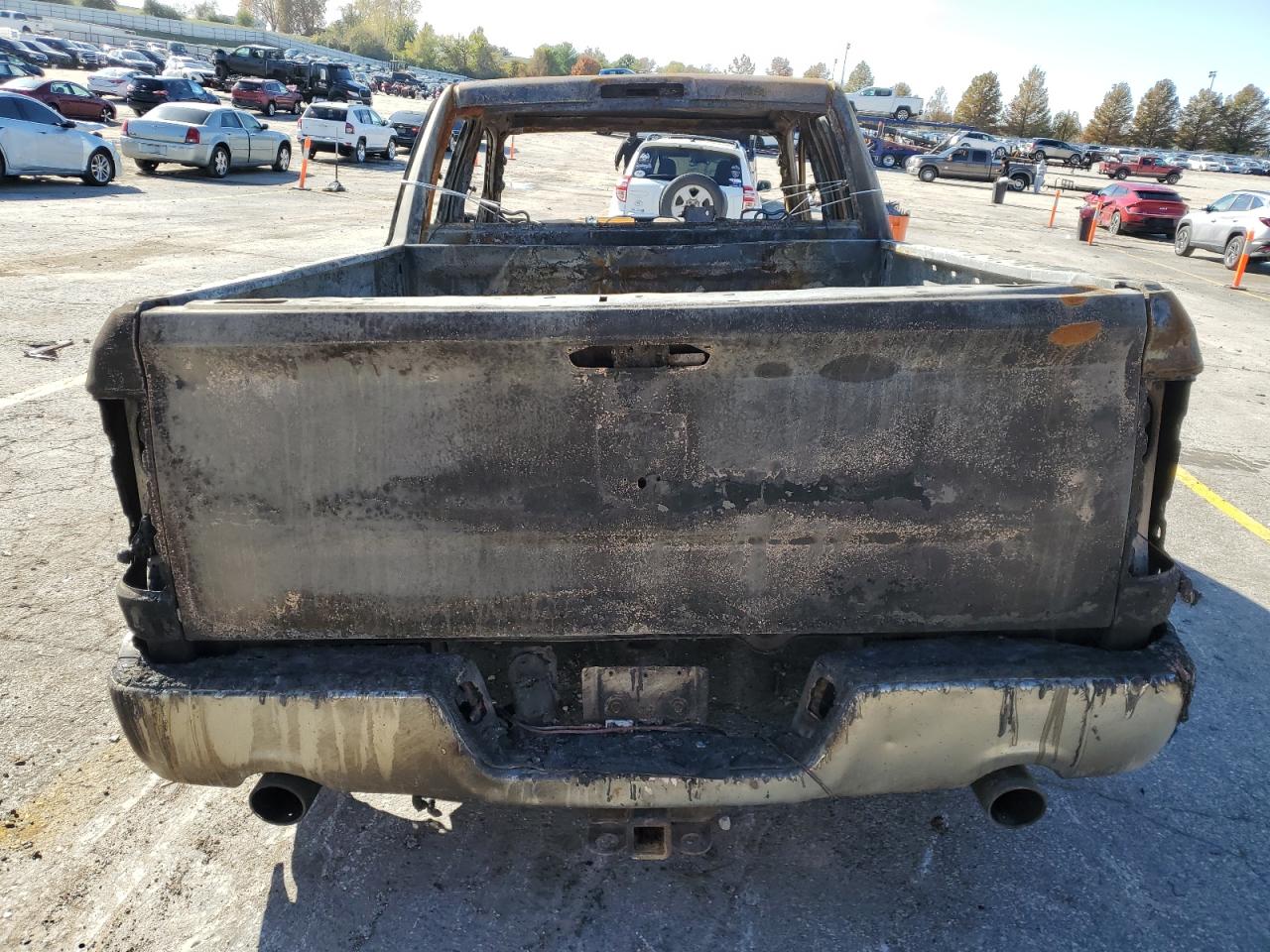 2009 Dodge RAM VIN 1D3HV18T39S786846 Copart auction photo, burn damage thumbnail 6
