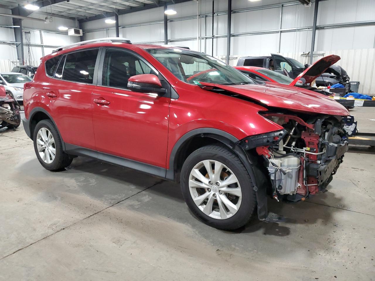 2013 Toyota RAV 4 VIN 2T3DFREV0DW083357 Copart auction photo, front end / hail damage thumbnail 4