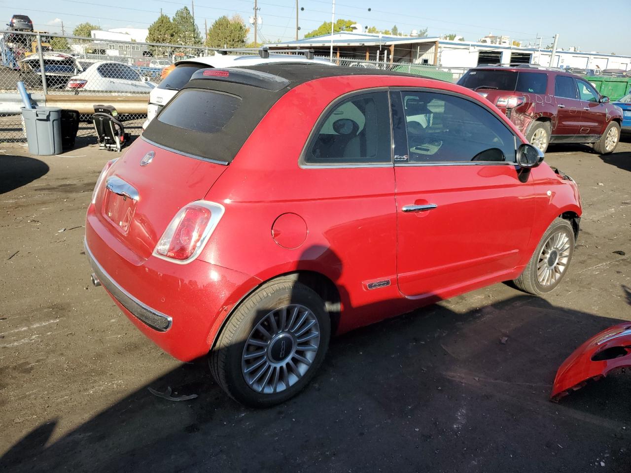 2012 Fiat 500 VIN 3C3CFFER7CT164931 Copart auction photo, all over damage thumbnail 3