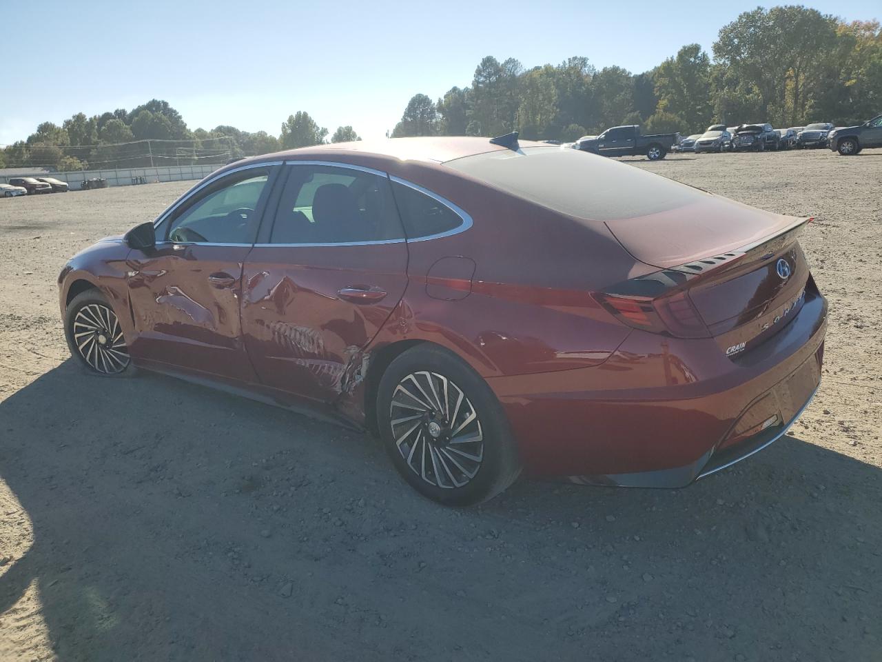 2023 Hyundai Sonata VIN KMHL34JJ1PA064079 Copart auction photo, side damage thumbnail 2