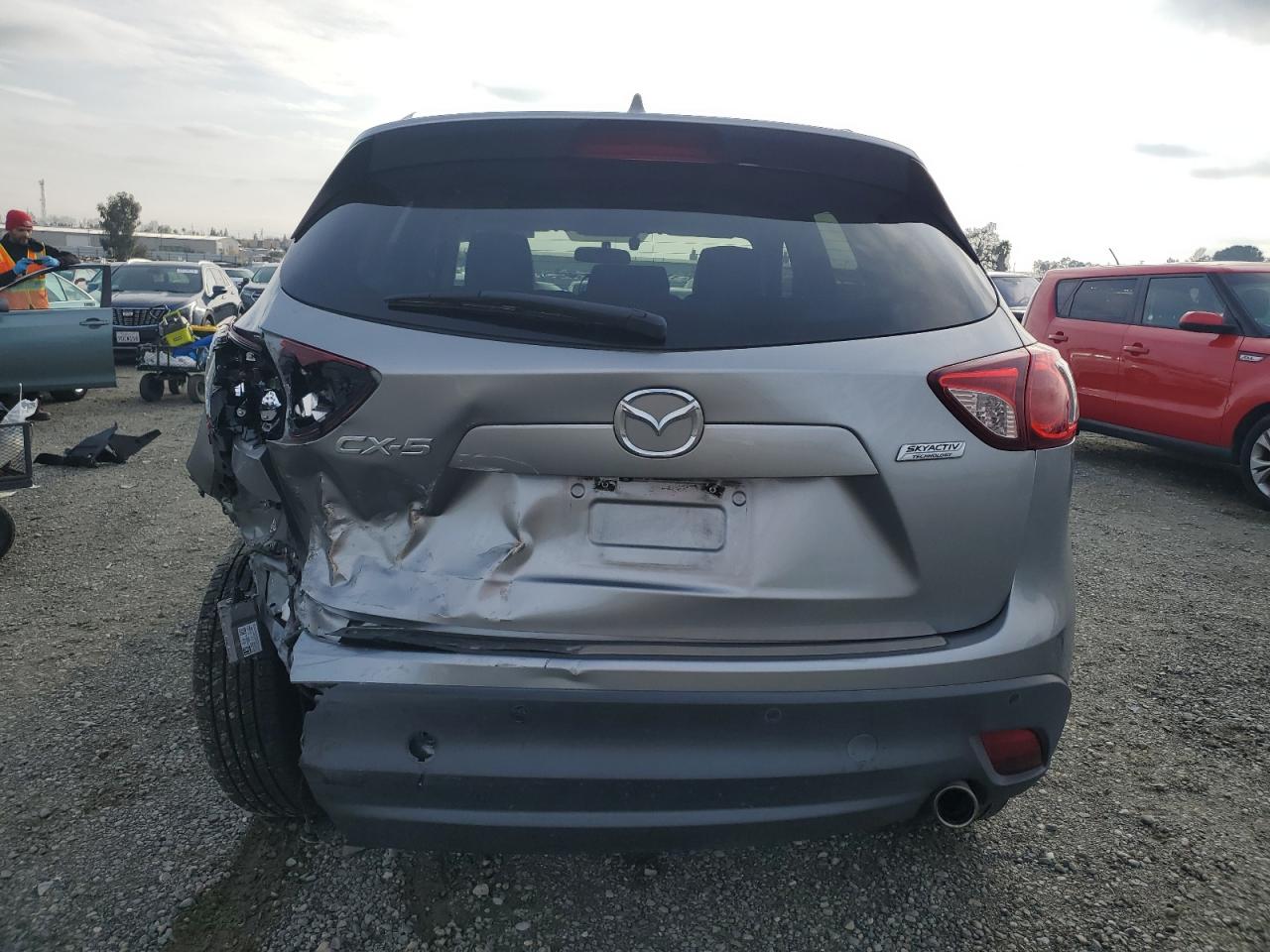 2015 Mazda CX-5 VIN JM3KE2DY2F0498921 Copart auction photo, rear end / front end damage thumbnail 6