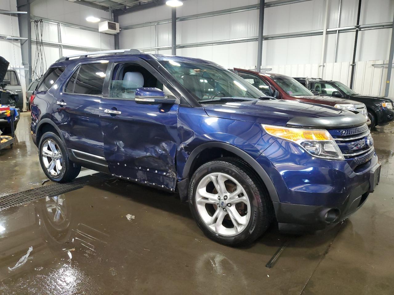 2011 Ford Explorer VIN 1FMHK8F80BGA07190 Copart auction photo, side / front end damage thumbnail 4