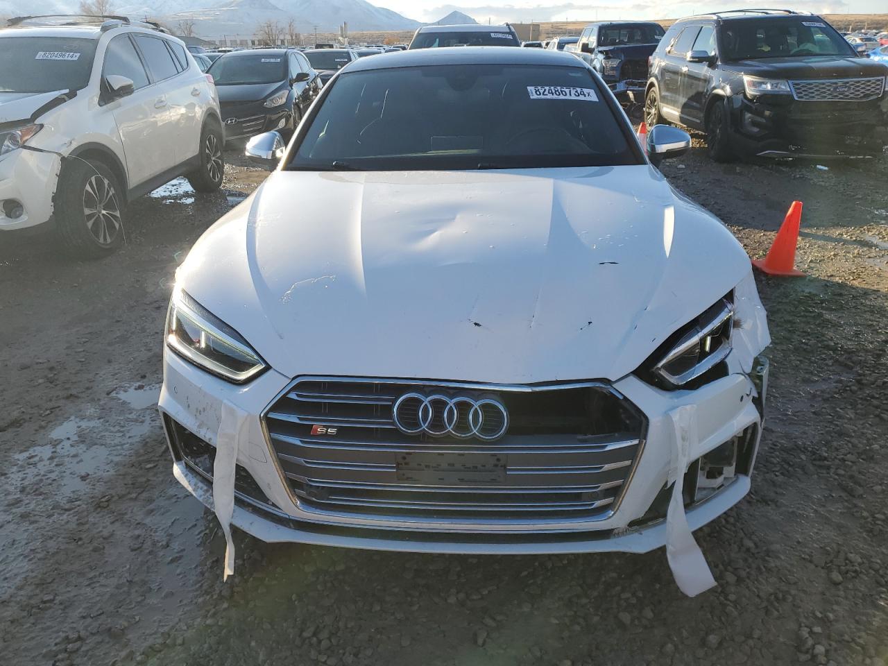 2018 Audi RS5 VIN WAUC4CF59JA047428 Copart auction photo, front end damage thumbnail 5
