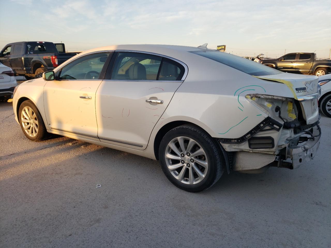 2014 Buick LaCrosse VIN 1G4GB5G36EF183765 Copart auction photo, rear end / minor dent/scratches damage thumbnail 2