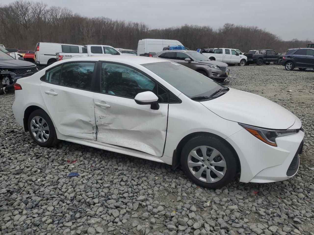 2022 Toyota Corolla VIN 5YFEPMAE2NP287969 Copart auction photo, side / minor dent/scratches damage thumbnail 4