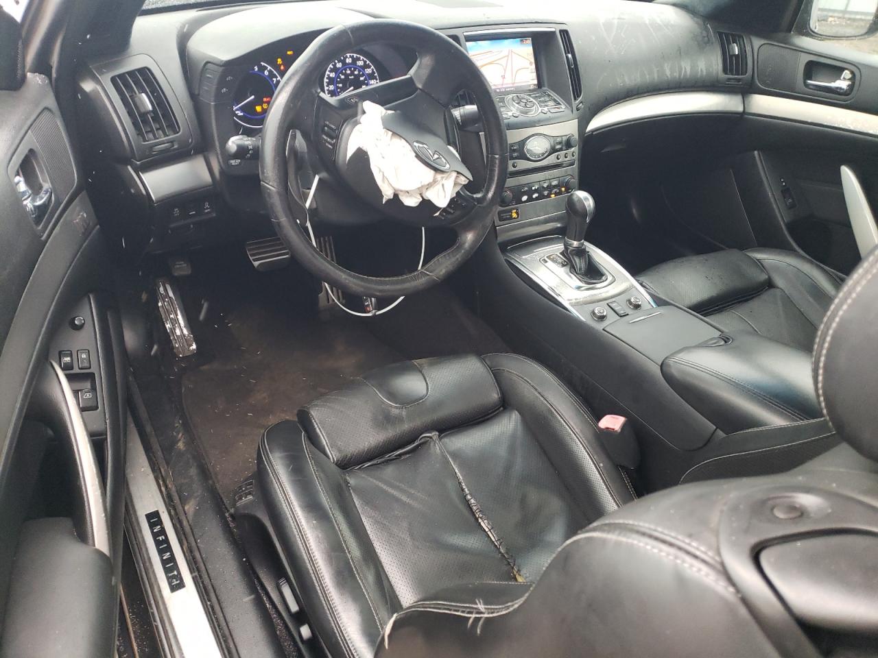 2012 Infiniti G VIN JN1CV6EL3CM471600 Copart auction photo, front end / undercarriage damage thumbnail 8