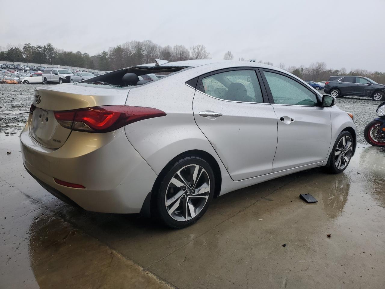 2015 Hyundai Elantra VIN KMHDH4AE2FU326990 Copart auction photo, all over damage thumbnail 3