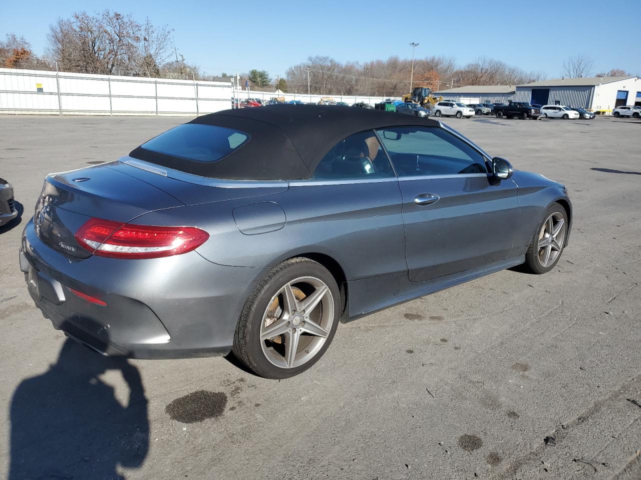 2017 Mercedes-Benz C-klasse VIN WDDWK4KB2HF440925 Copart auction photo, front end damage thumbnail 3