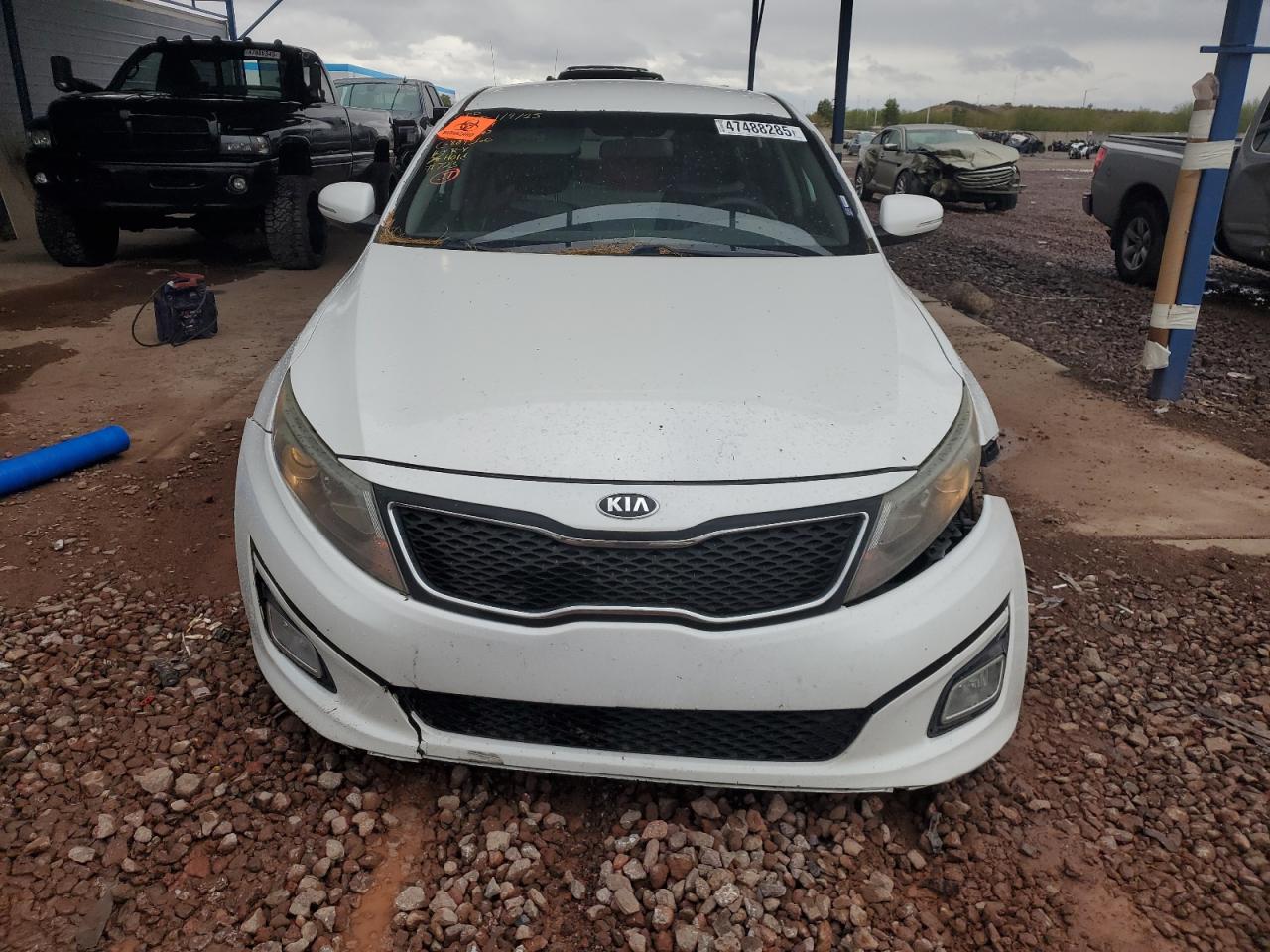 2015 KIA Optima VIN 5XXGM4A76FG518904 Copart auction photo, side / front end damage thumbnail 5