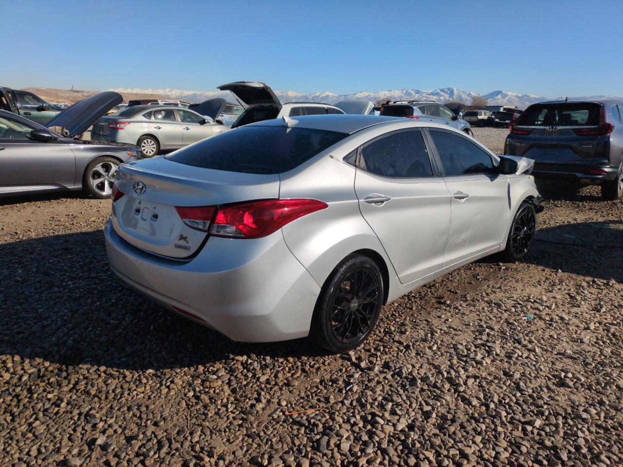 2012 Hyundai Elantra VIN KMHDH4AE2CU352002 Copart auction photo, front end damage thumbnail 3