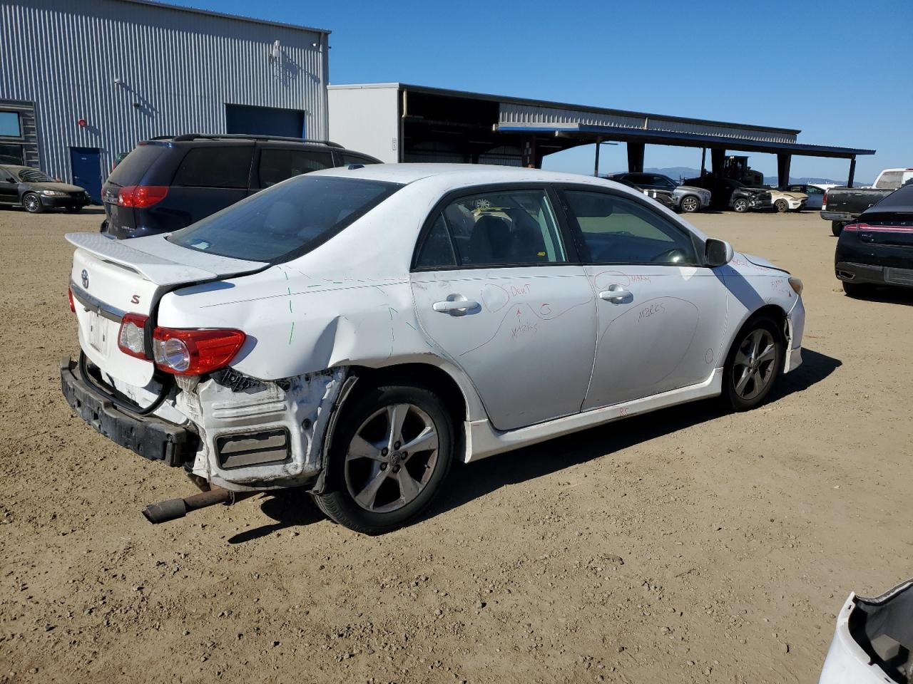 2011 Toyota Corolla VIN 2T1BU4EE5BC687204 Copart auction photo, rear end damage thumbnail 3