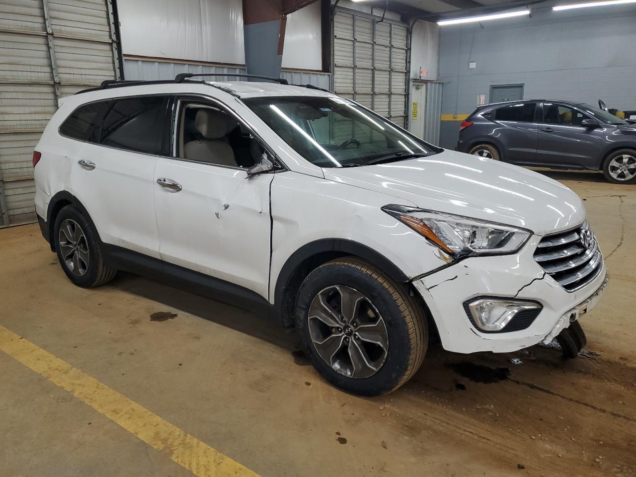 2014 Hyundai Santa Fe VIN KM8SM4HF5EU057822 Copart auction photo, rollover damage thumbnail 4