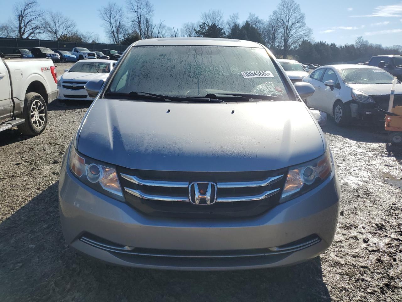 2016 Honda Odyssey VIN 5FNRL5H65GB125351 Copart auction photo, rear end damage thumbnail 5