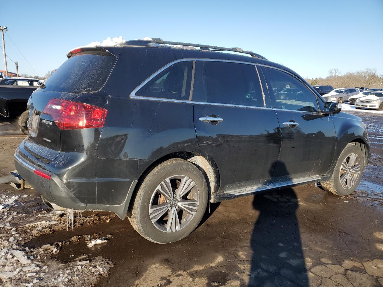 2012 Acura MDX VIN 2HNYD2H25CH520939 Copart auction photo, front end / side damage thumbnail 3