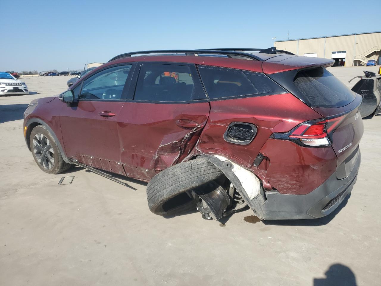 2024 KIA Sportage VIN 5XYK6CDF0RG151242 Copart auction photo, rear end / side damage thumbnail 2
