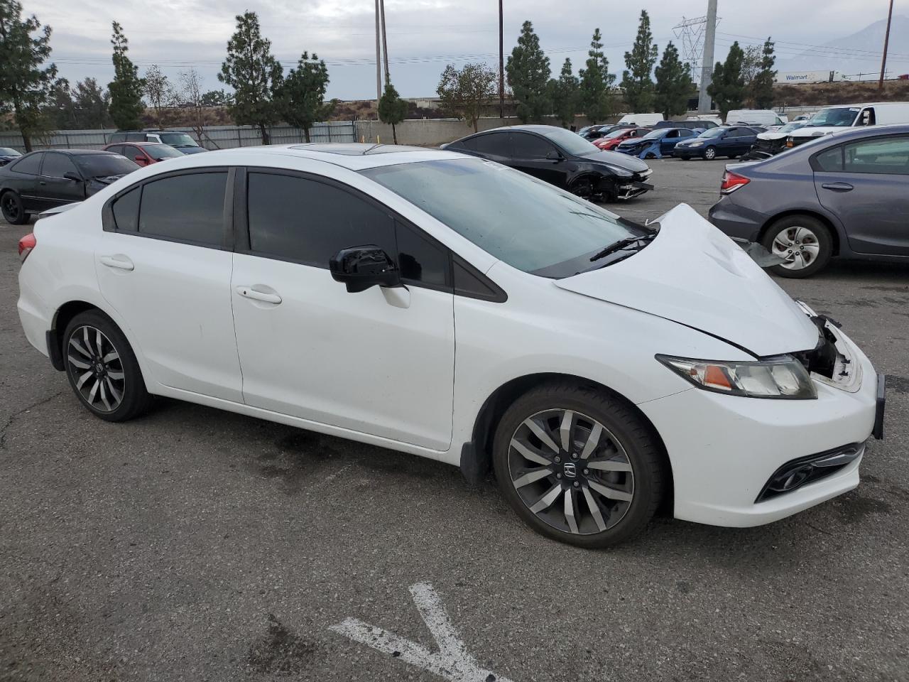2014 Honda Civic VIN 19XFB2F93EE263068 Copart auction photo, front end / side damage thumbnail 4