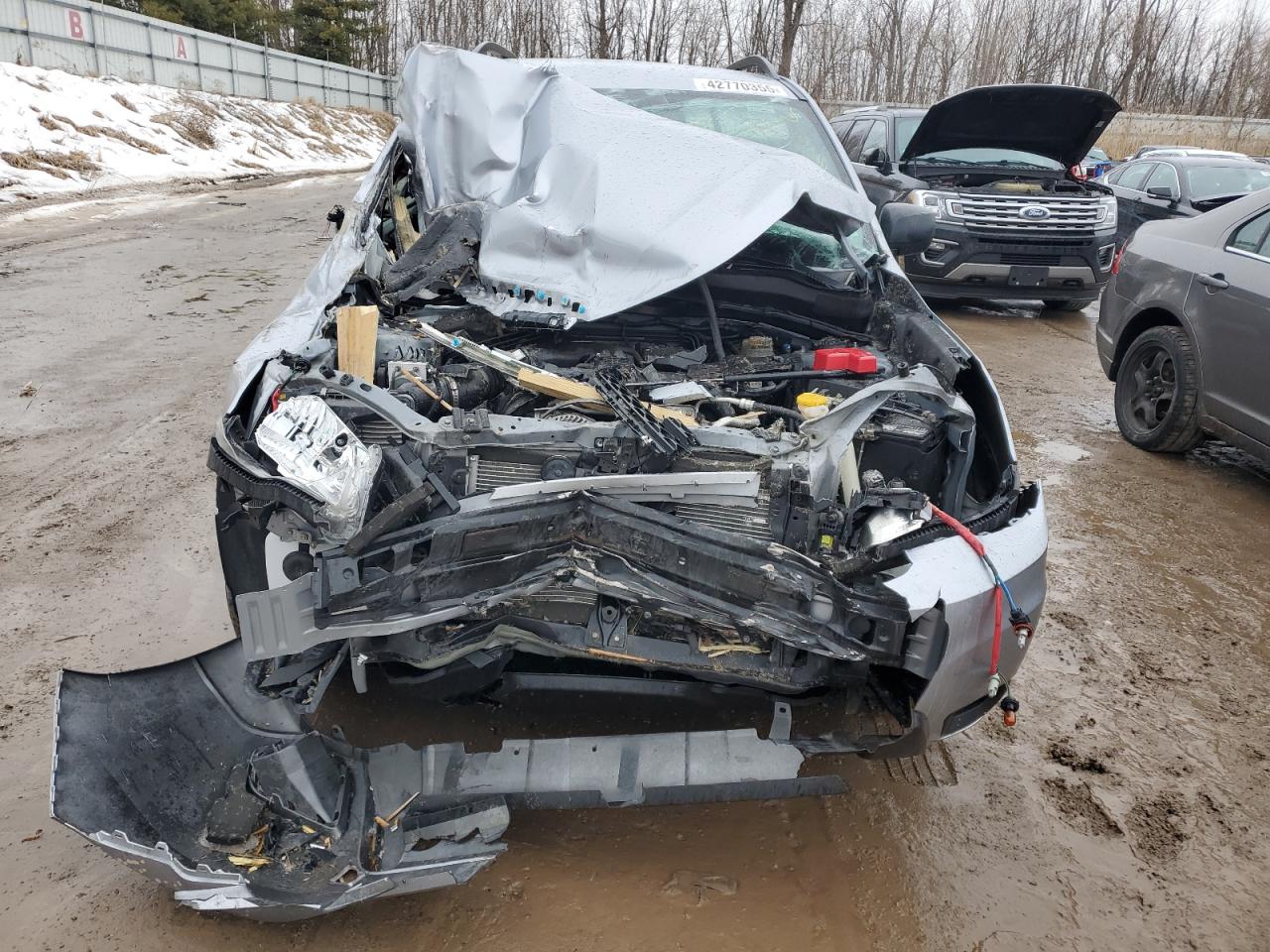 2016 Subaru Forester VIN JF2SJABC4GH416214 Copart auction photo, front end / side damage thumbnail 5
