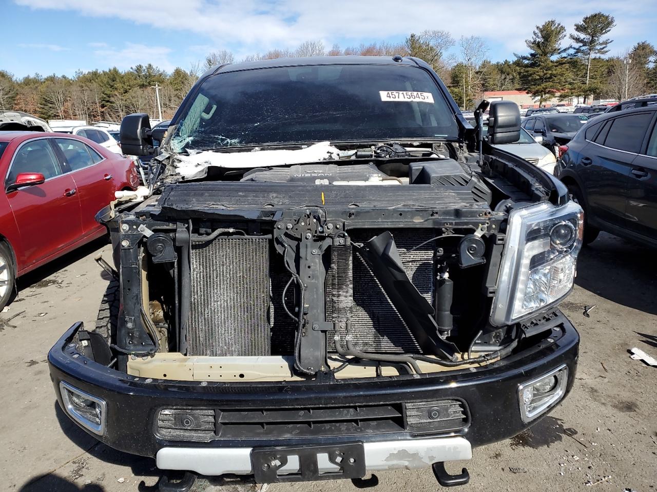 2019 Nissan Titan VIN 1N6AA1F47KN514903 Copart auction photo, front end damage thumbnail 5
