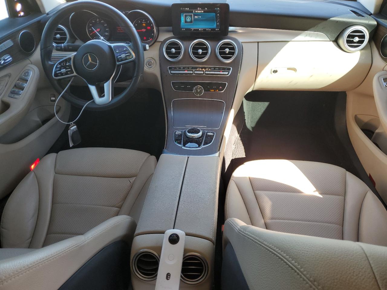 2019 Mercedes-Benz C-klasse VIN 55SWF8DB6KU298043 Copart auction photo, front end damage thumbnail 8