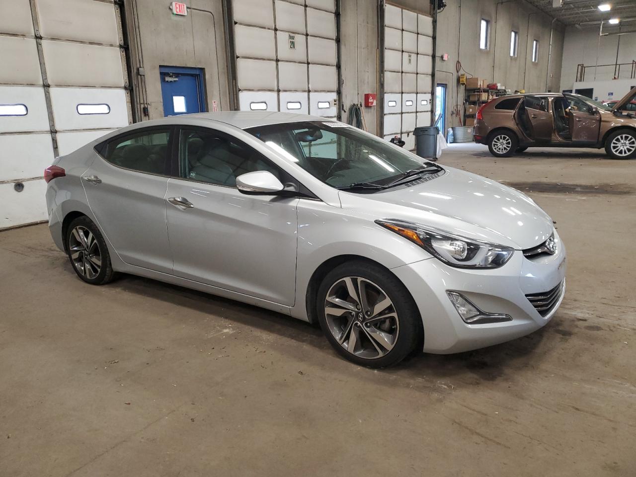 2014 Hyundai Elantra VIN 5NPDH4AE6EH485184 Copart auction photo, mechanical damage thumbnail 4