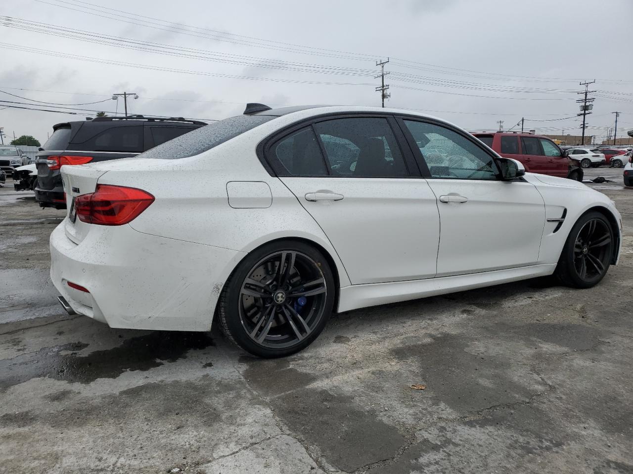 2015 BMW M3 VIN WBS3C9C59FP806041 Copart auction photo, rear end damage thumbnail 3