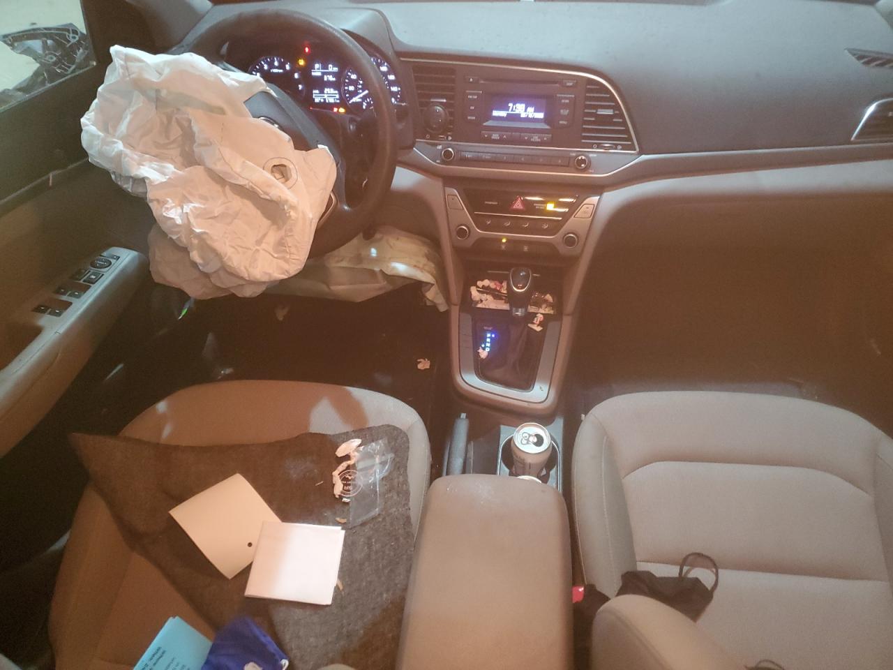 2017 Hyundai Elantra VIN KMHD74LF5HU123345 Copart auction photo, front end / all over damage thumbnail 8