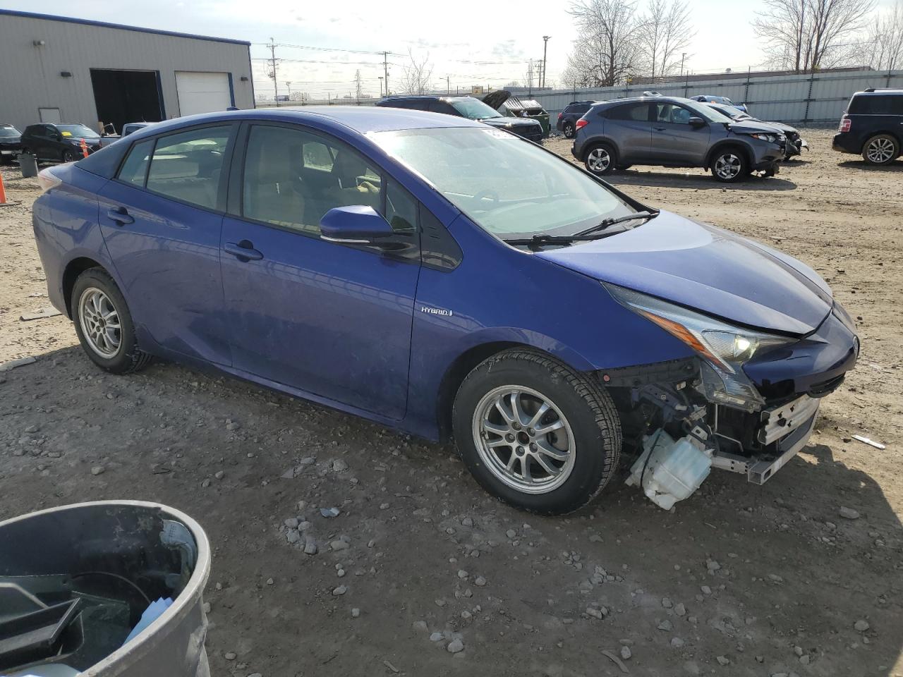 2016 Toyota Prius VIN JTDKARFU7G3506681 Copart auction photo, front end / side damage thumbnail 4