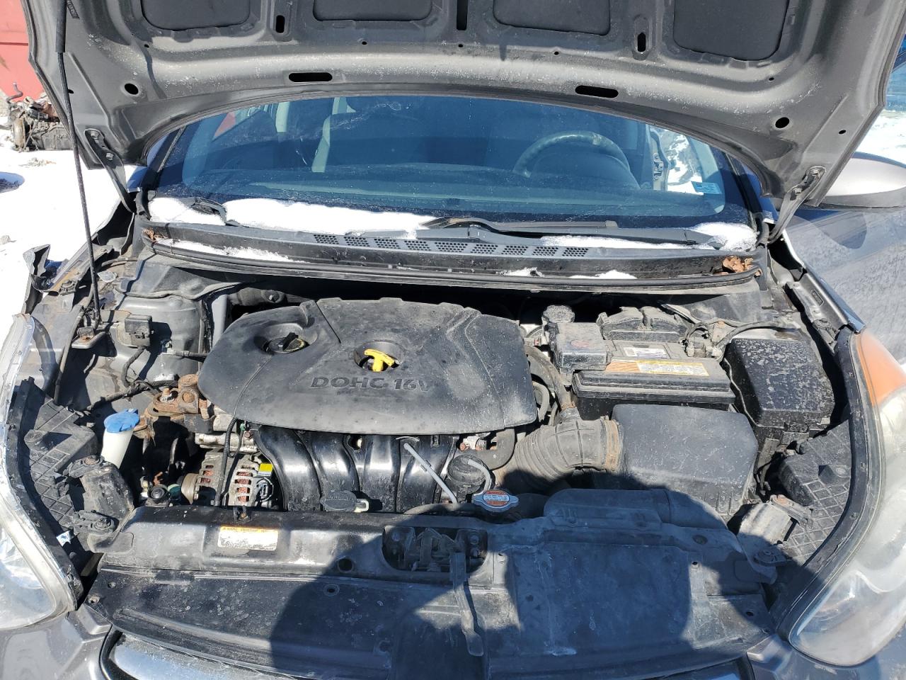 2012 Hyundai Elantra VIN 5NPDH4AE5CH105927 Copart auction photo, front end / minor dent/scratches damage thumbnail 11