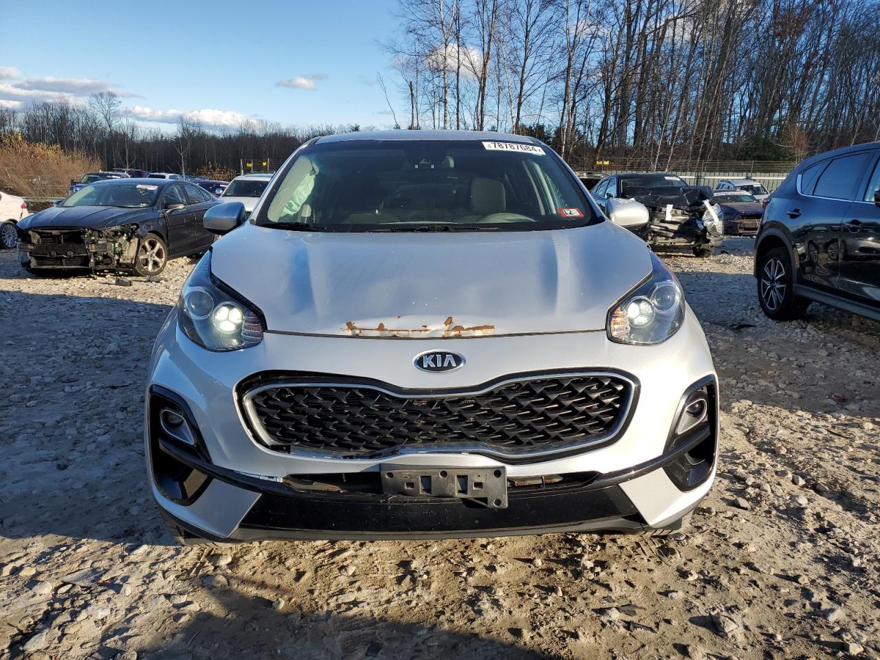 2020 KIA Sportage VIN KNDPMCACXL7810101 Copart auction photo, side / front end damage thumbnail 5