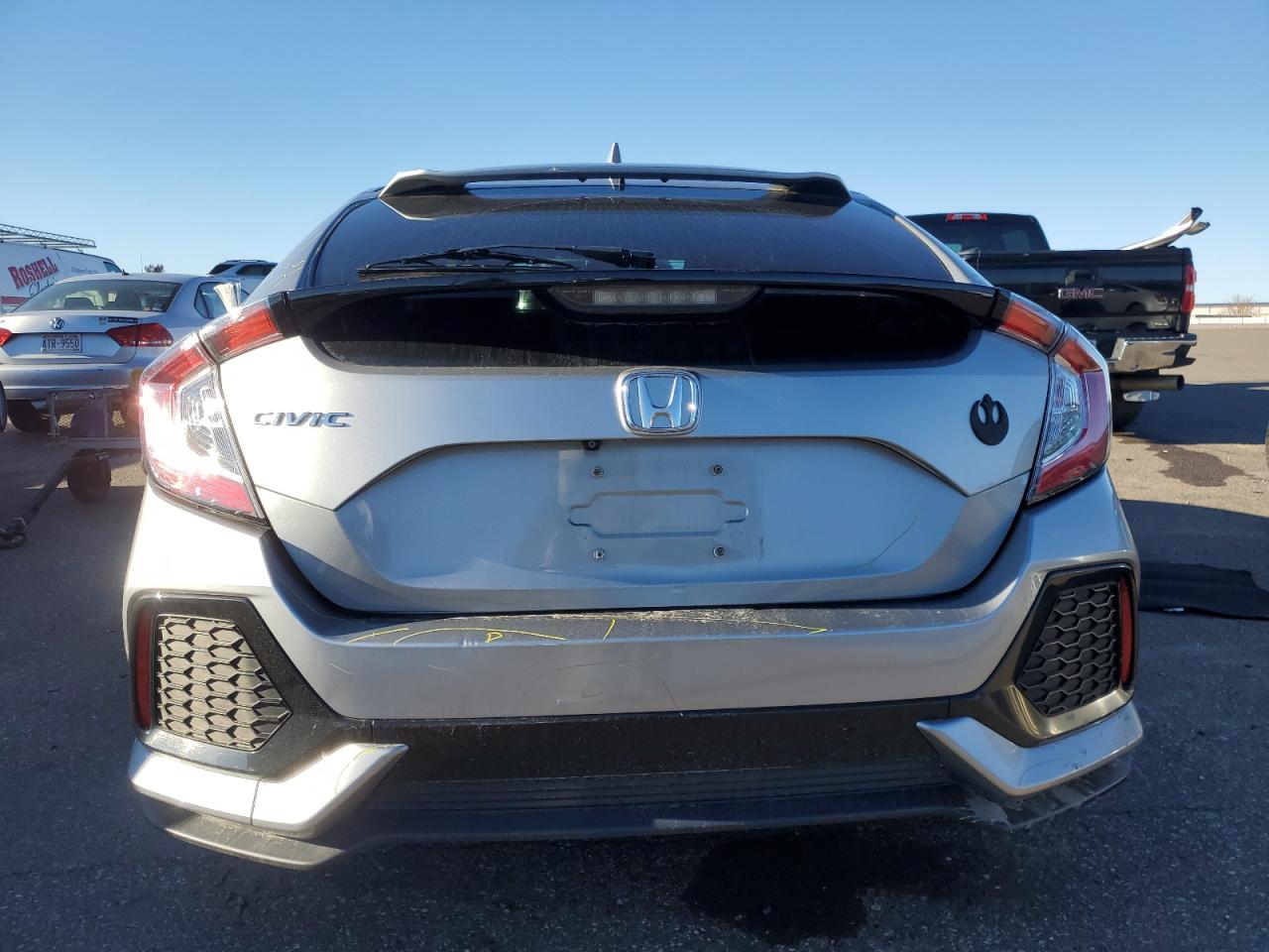 2018 Honda Civic VIN SHHFK7H57JU201800 Copart auction photo, all over damage thumbnail 6