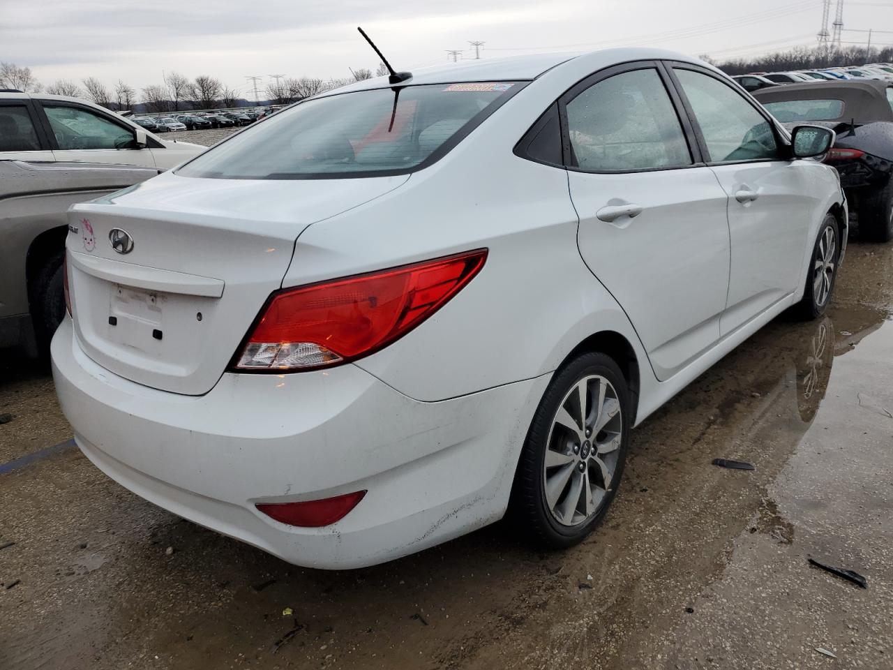 2017 Hyundai Accent VIN KMHCT4AE0HU361976 Copart auction photo, front end damage thumbnail 3