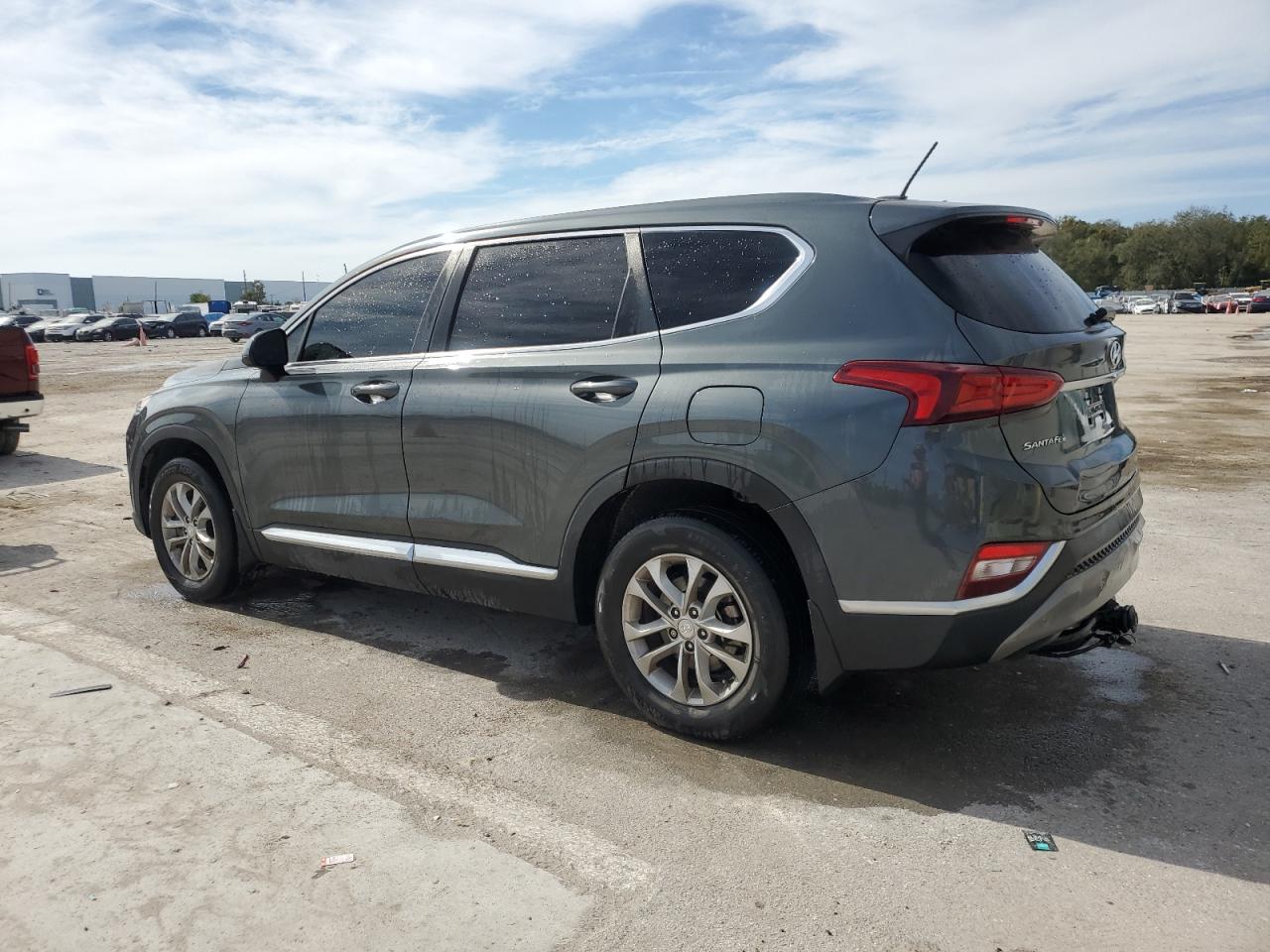 2019 Hyundai Santa Fe VIN 5NMS23AD2KH081849 Copart auction photo, side damage thumbnail 2