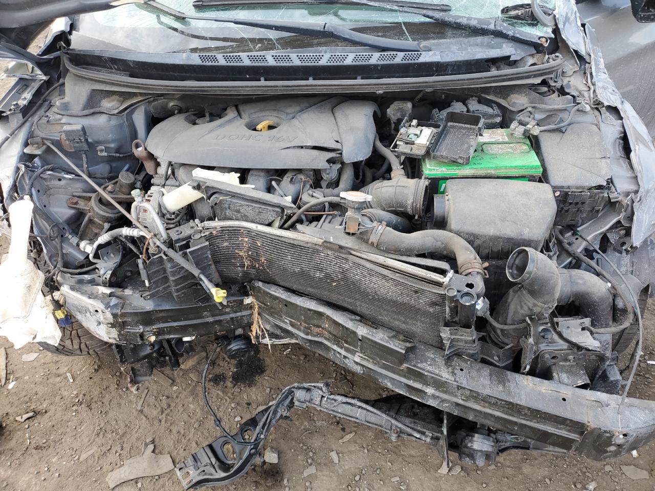 2012 Hyundai Elantra VIN 5NPDH4AE1CH148578 Copart auction photo, front end damage thumbnail 12