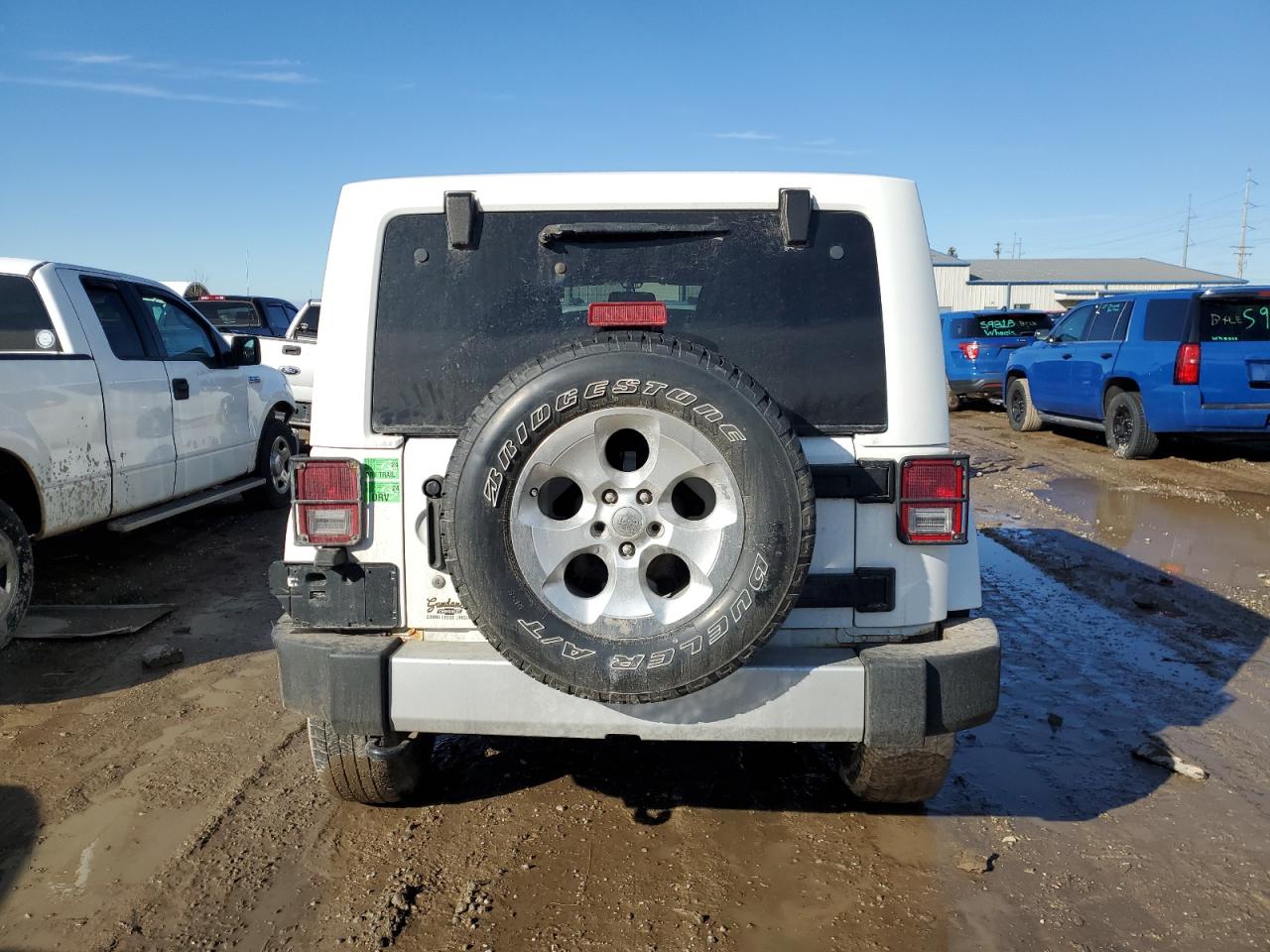 2014 Jeep Wrangler VIN 1C4BJWEG0EL108834 Copart auction photo, front end / minor dent/scratches damage thumbnail 6