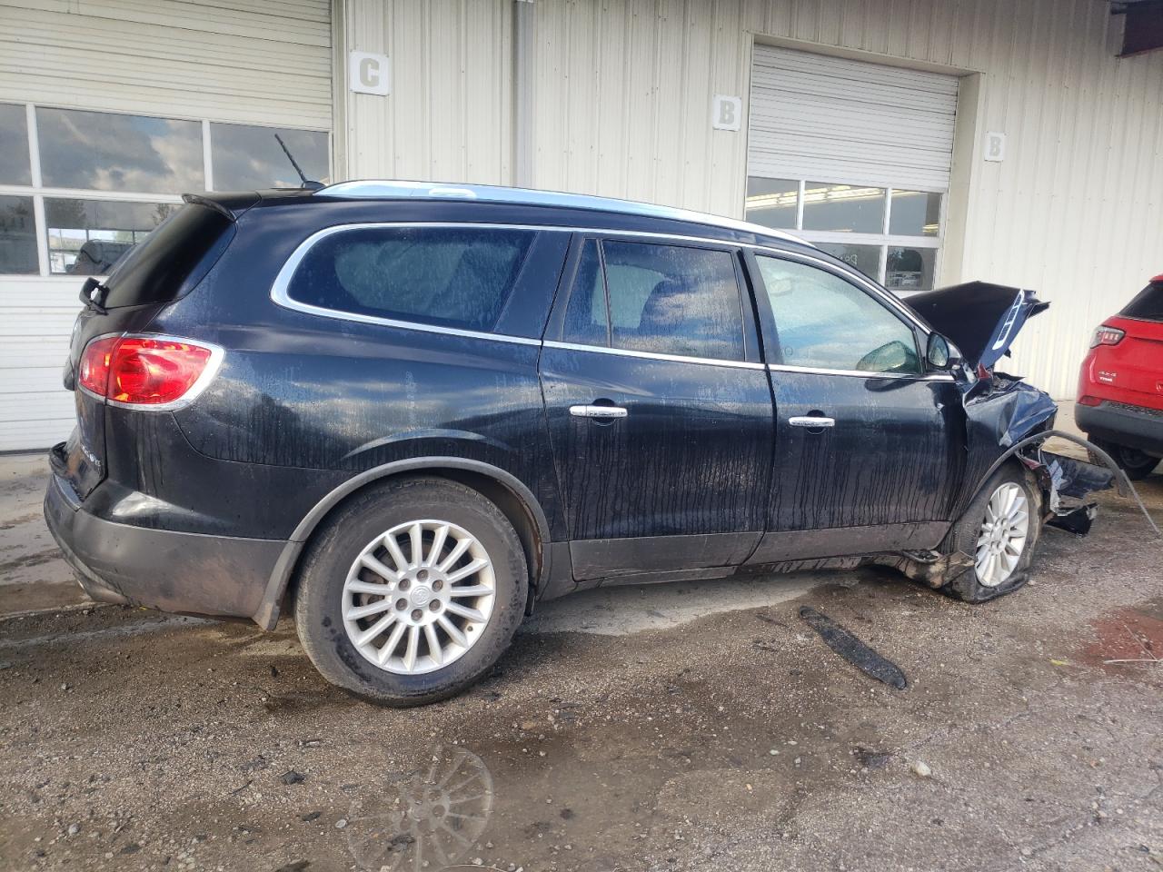 2010 Buick Enclave VIN 5GALRAEDXAJ263050 Copart auction photo, front end / side damage thumbnail 3