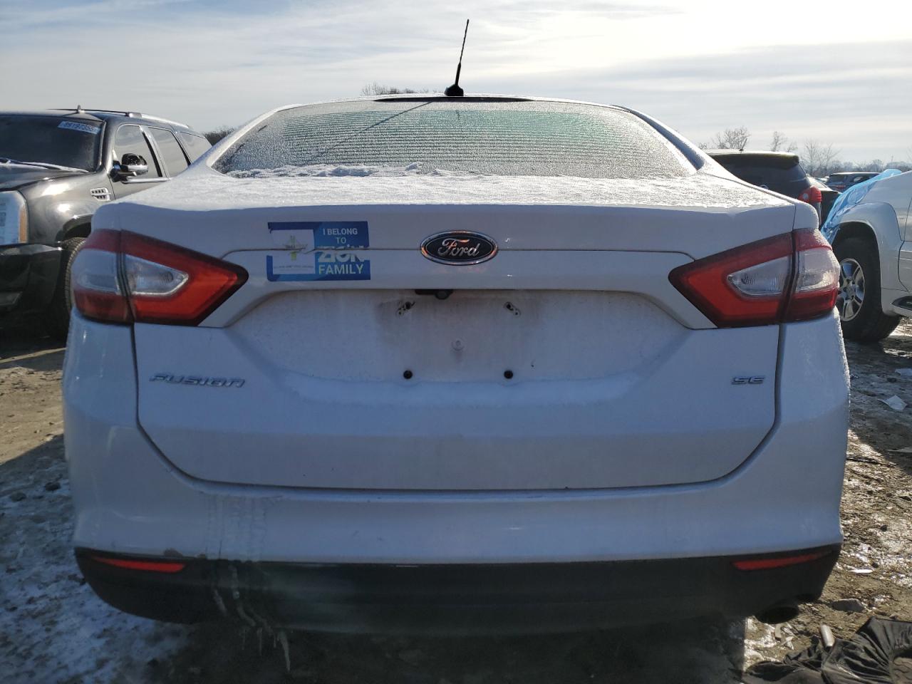 2015 Ford Fusion VIN 3FA6P0H72FR131243 Copart auction photo, front end / side damage thumbnail 6