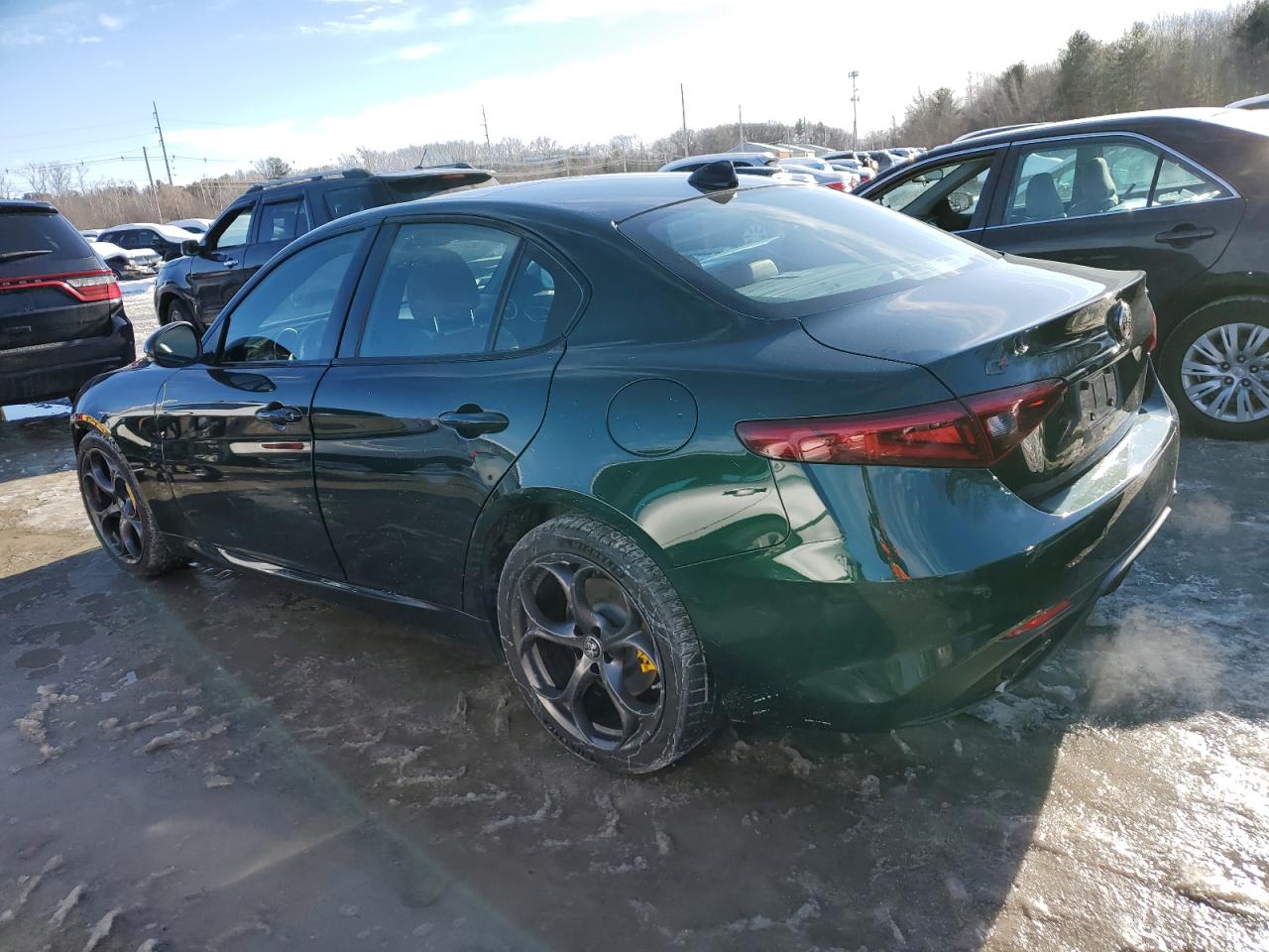 2021 Alfa Romeo Giulia VIN ZARFANBN2M7645829 Copart auction photo, front end damage thumbnail 2