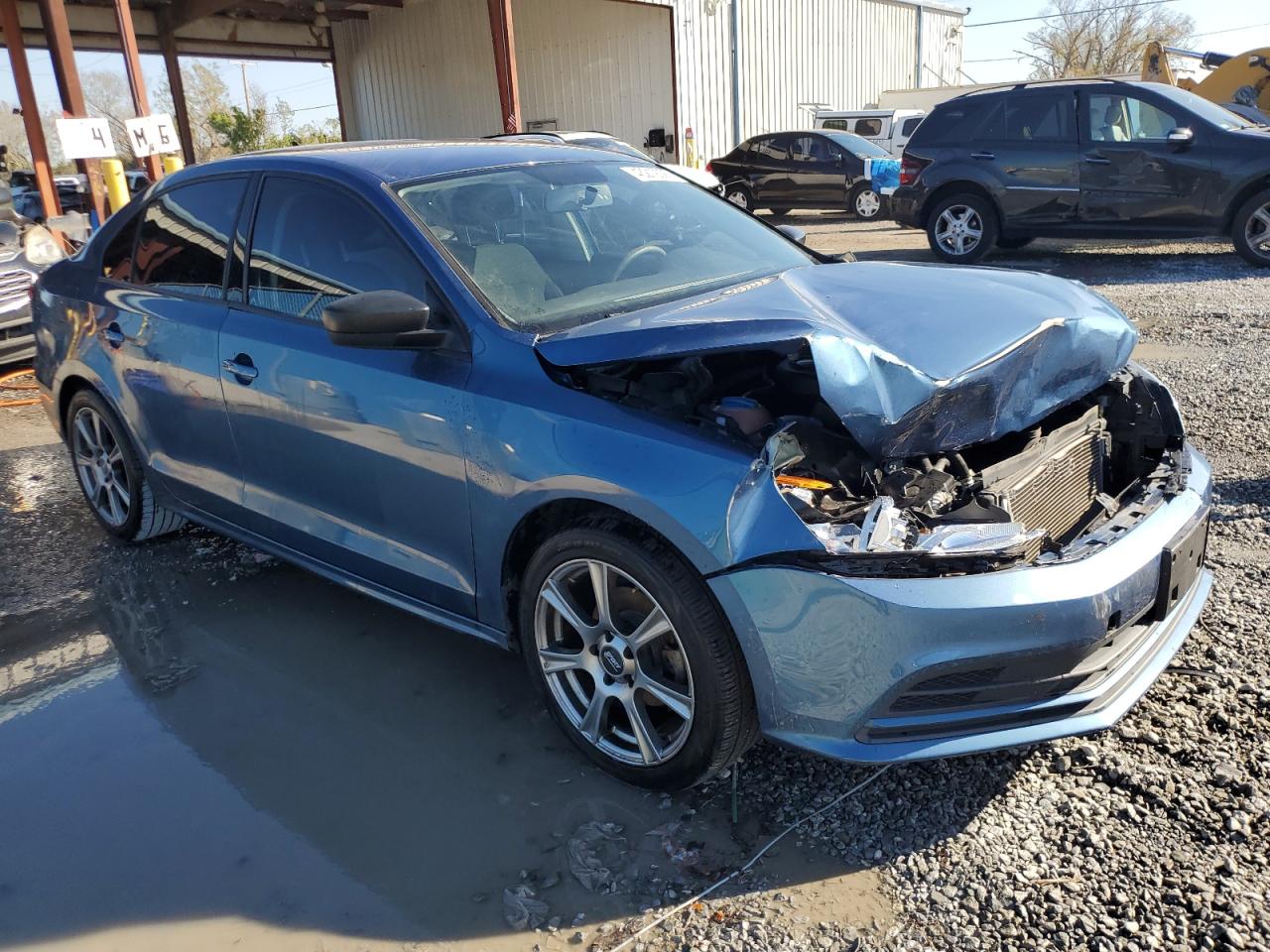 2015 Volkswagen Jetta VIN 3VW2K7AJ0FM339637 Copart auction photo, front end damage thumbnail 4
