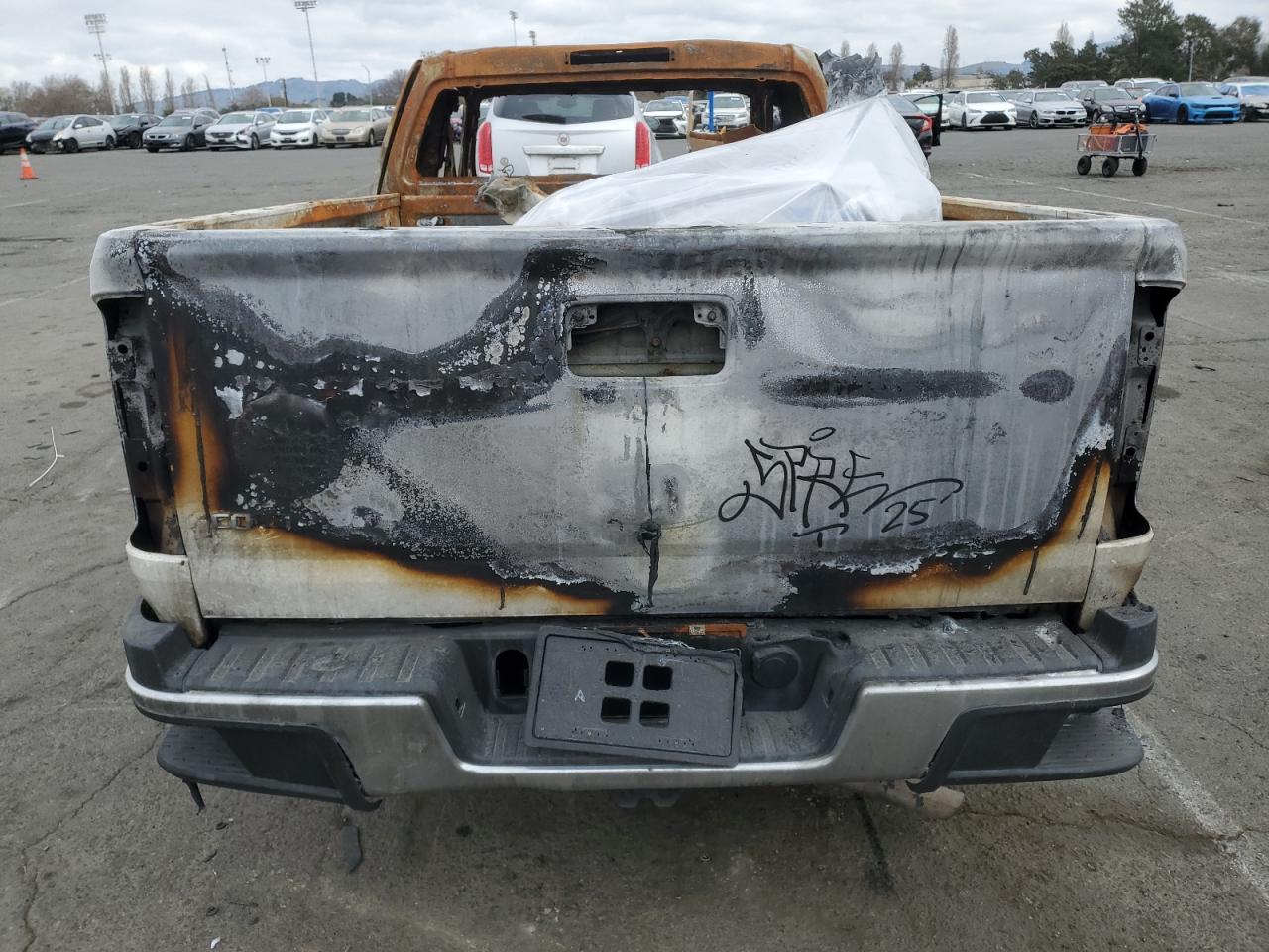 2020 Chevrolet Colorado VIN 1GCHSBEA1L1217565 Copart auction photo, burn damage thumbnail 6