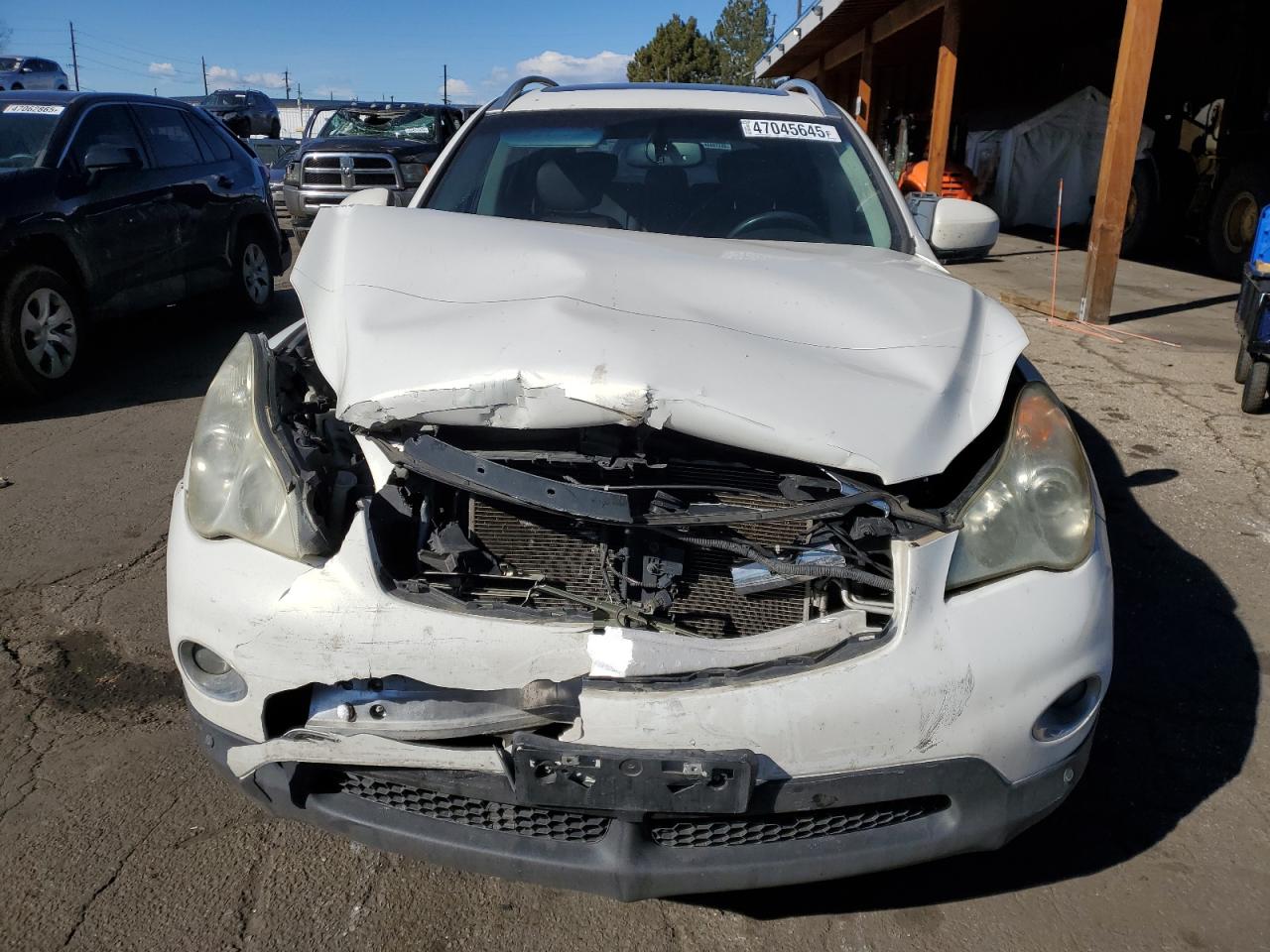 2012 Infiniti EX VIN JN1AJ0HR1CM450440 Copart auction photo, front end damage thumbnail 5