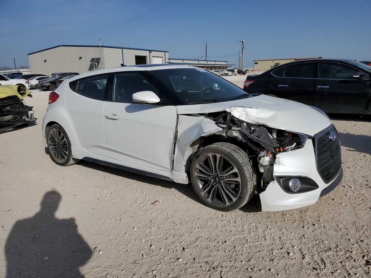 2016 Hyundai Veloster VIN KMHTC6AE0GU267106 Copart auction photo, front end damage thumbnail 4