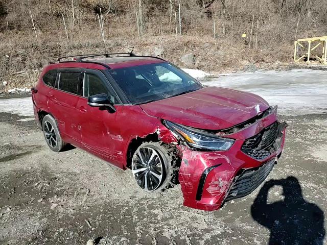 2021 Toyota Highlander VIN 5TDLZRBH5MS152353 Copart auction photo, all over damage thumbnail 12
