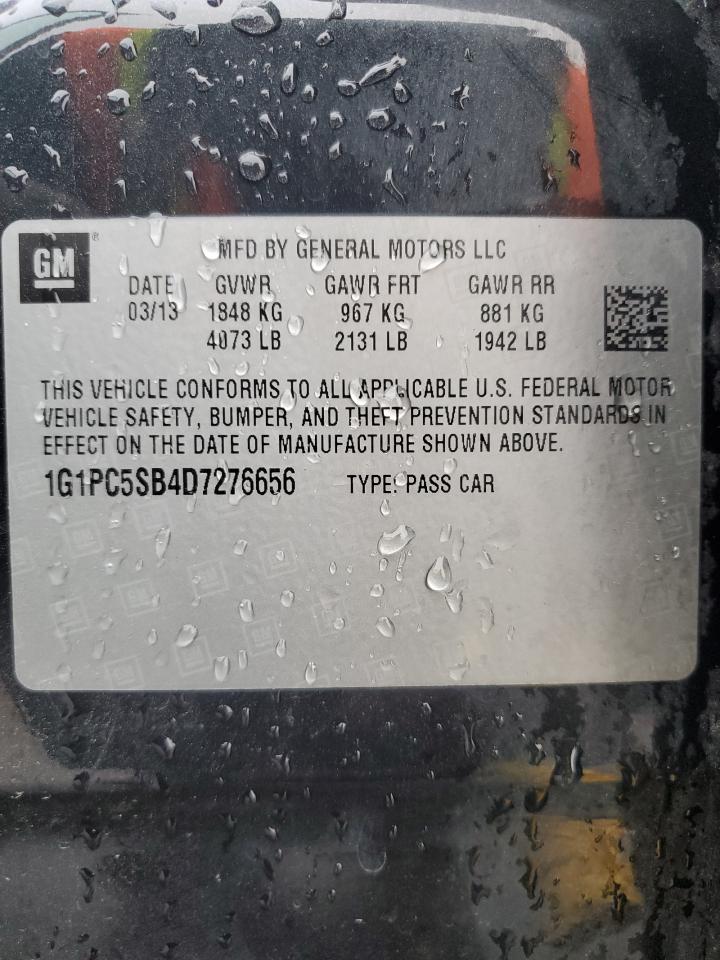 2013 Chevrolet Cruze VIN 1G1PC5SB4D7276656 Copart auction photo, normal wear damage thumbnail 13