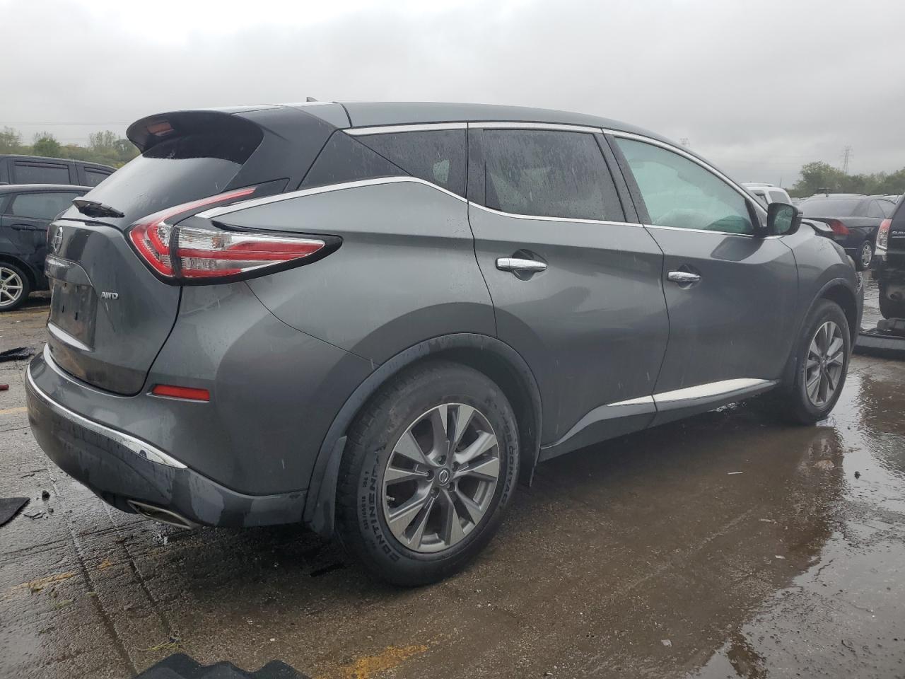 2015 Nissan Murano VIN 5N1AZ2MH7FN223441 Copart auction photo, side / front end damage thumbnail 3