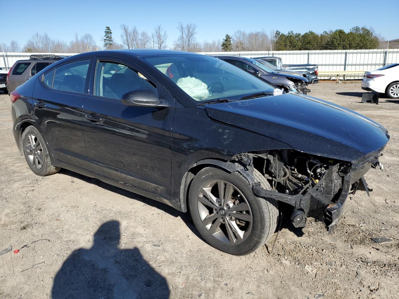 2017 Hyundai Elantra VIN 5NPD84LFXHH129427 Copart auction photo, front end / undercarriage damage thumbnail 4