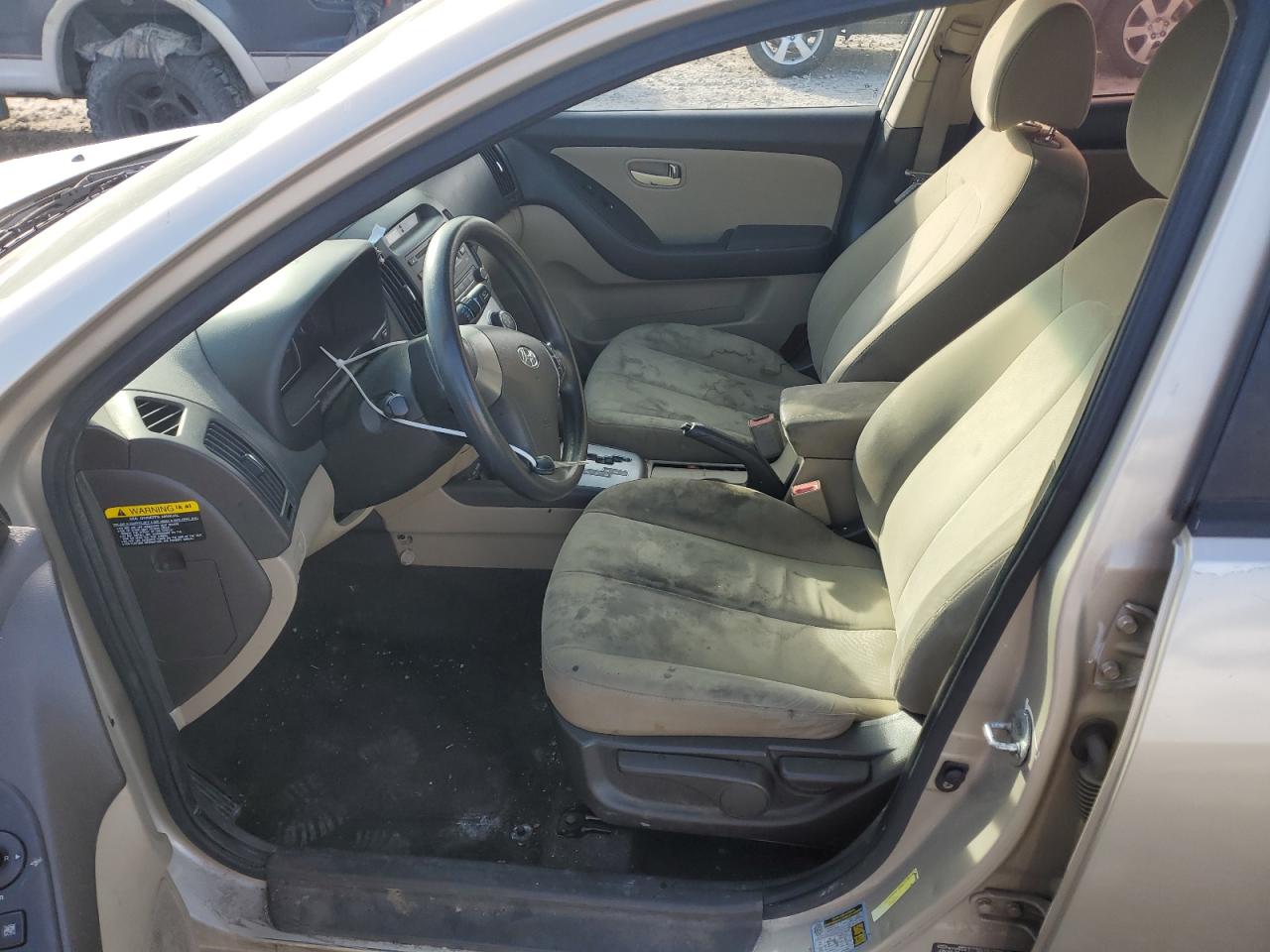 2010 Hyundai Elantra VIN KMHDU4AD0AU121874 Copart auction photo, side damage thumbnail 7