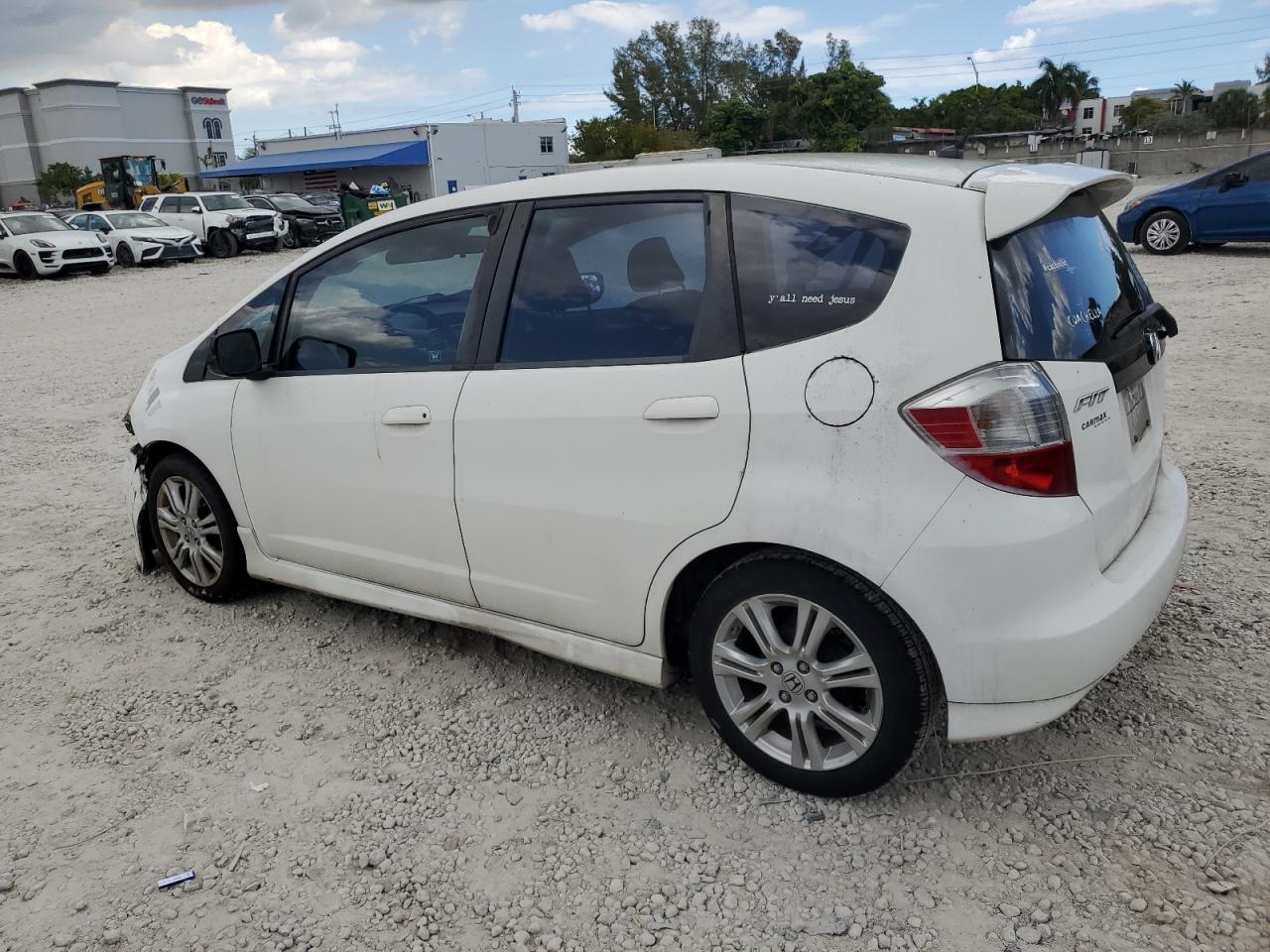 2010 Honda Fit VIN JHMGE8H45AS014972 Copart auction photo, front end damage thumbnail 2
