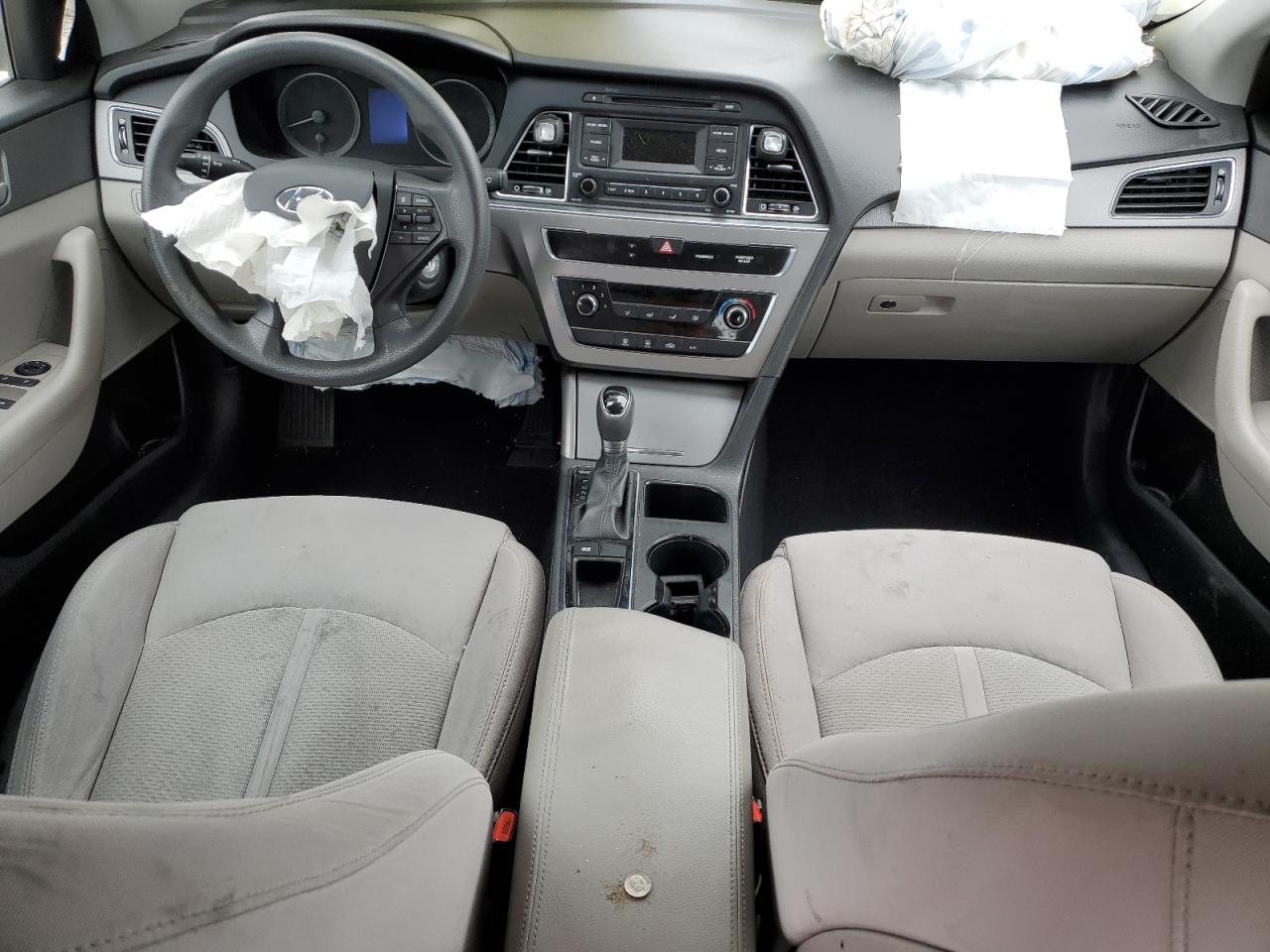 2015 Hyundai Sonata VIN 5NPE24AF4FH039454 Copart auction photo, front end / side damage thumbnail 8
